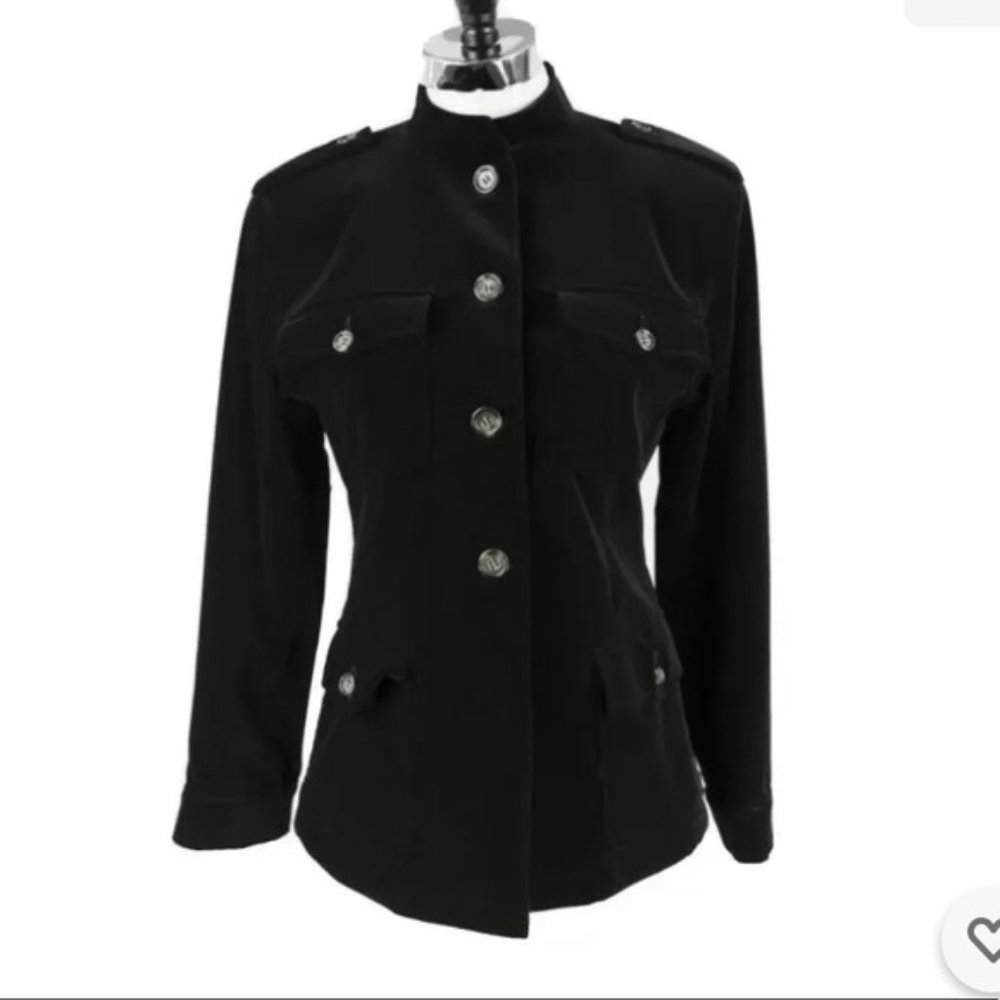 Maxmara Weekend Black Velvet Blazer Jacket